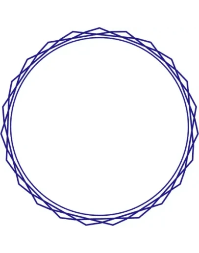 Окантовка для печатей ромбы