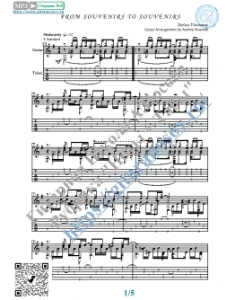 Сувенир (Ноты и табы для гитары соло)