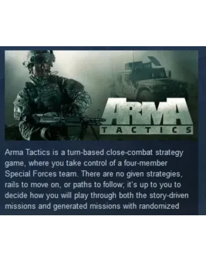 Arma Tactics STEAM KEY REGION FREE GLOBAL+РОССИЯ