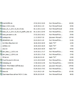 Сборник баз трастовых сайтов (более 1 миллиона)