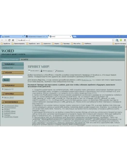 Шаблон WordPress тёмно-зеленого цвета