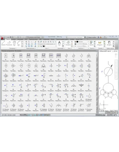 УГО на однолинейных схемах элементов главных цепей