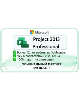 Microsoft Project Professional 2013Microsoft Партнёр