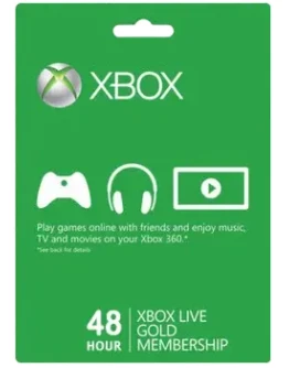 Карта оплаты XBOX Live Gold 48HR (код)