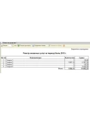 Реестр оказанных услуг для 1С БГУ 8.2