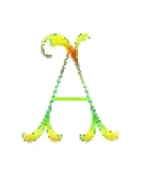 Анимированные переливающиеся буквы, фон прозрачный