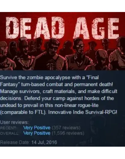 Dead Age (Steam KEY / ROW / Region free / Global) Dead Age (Steam KEY / ROW / Region free / Global)
