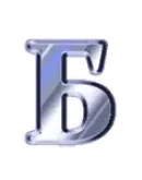 Анимированные стальные буквы, русские и латинские