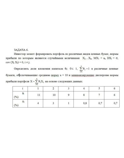Инвестор может формировать портфель из различных видов