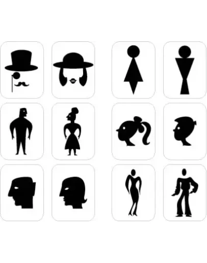 Обозначения мужского и женского туалета