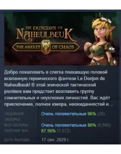 The Dungeon Of Naheulbeuk: The Amulet Of Chaos STEAM