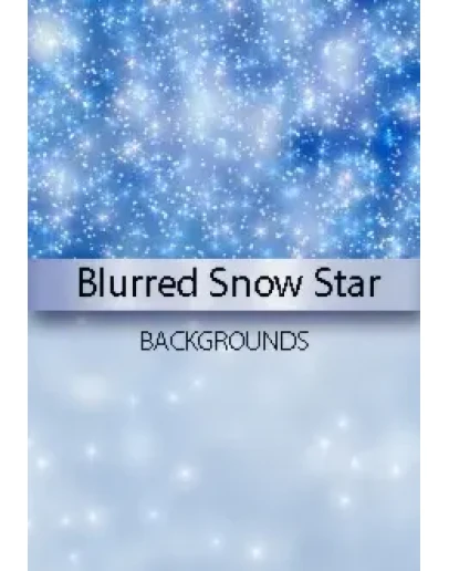 Blurred Snow Star Backgrounds