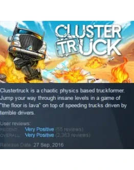 Clustertruck (Steam KEY / ROW / Region free / Global)
