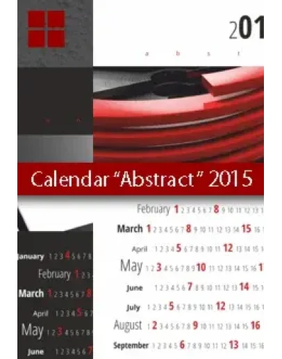 Poster Calendar Abstract Template 2015 (2014)