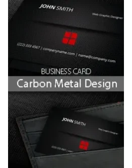 Carbon Metal Design Business Card