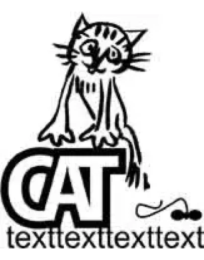 Рисунок кота для плаката или логотипа