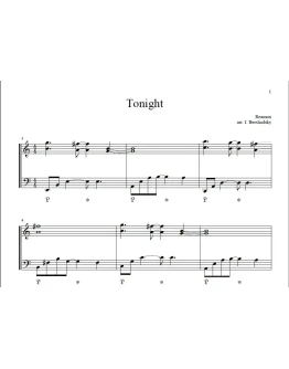 Tonight (Reamonn). Ноты для фортепиано
