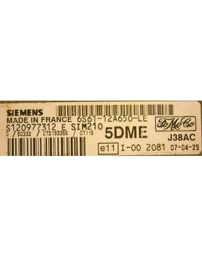 Ford Fusion1.6i_SIM 210_S120977312E_6S61-12A650-LE_5DME