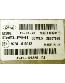 Ford Kuga 2.0L DW10C Delphi DCM3.5 E2U9E MCP 5566 FULL
