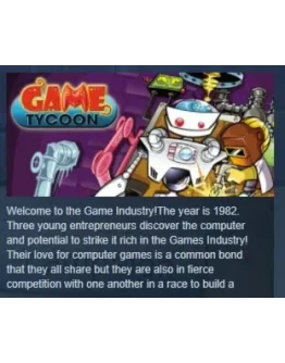 Game Tycoon 1.5 STEAM KEY REGION FREE GLOBAL Game Tycoon 1.5 STEAM KEY REGION FREE GLOBAL