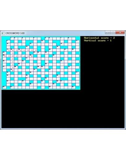 Программа CROSSWORD 3.00