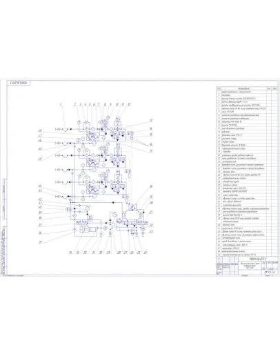 Принципиальная схема гидросистемы УПГ-300