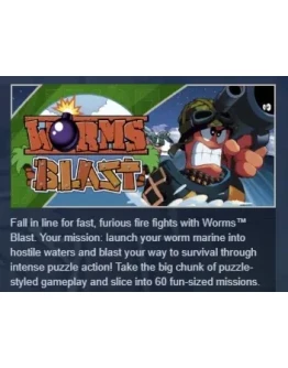 Worms Blast STEAM KEY REGION GLOBAL+РОССИЯ