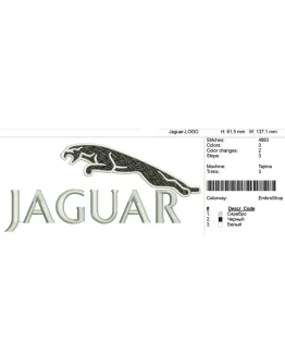 Компьютерная вышивка-логотип 