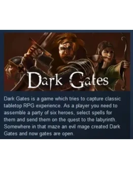 Dark Gates STEAM KEY REGION FREE GLOBAL Dark Gates STEAM KEY REGION FREE GLOBAL