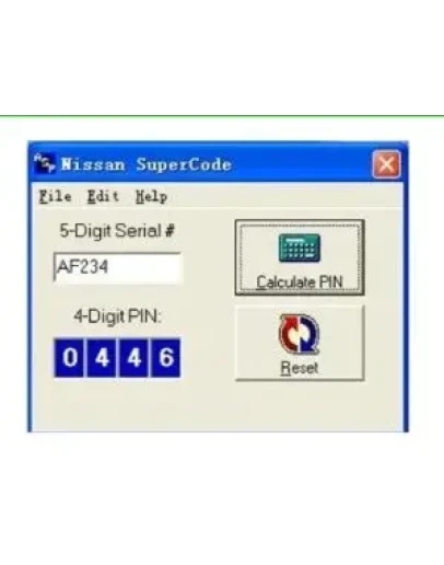 Калькулятор ПИН Кодов для иммо Ниссан