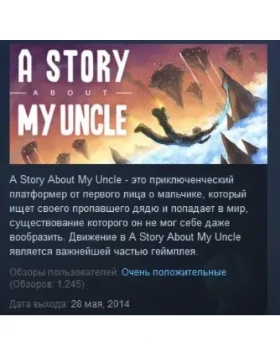A Story About My Uncle STEAM KEY REGION GLOBAL+РОССИЯ