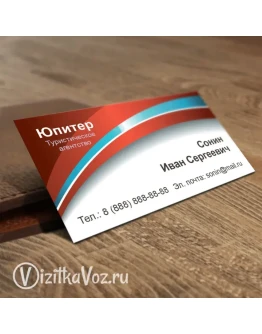 Визитка для туристического агентства 003