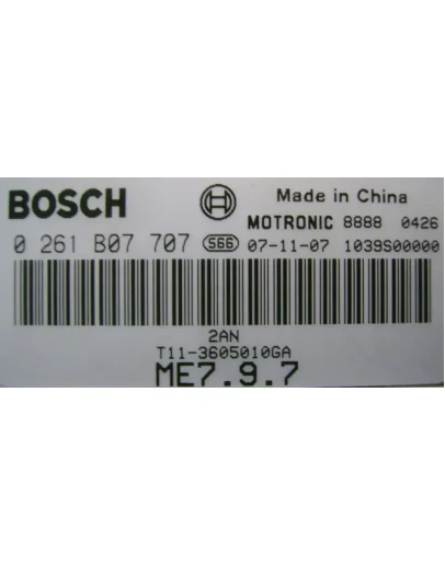 Chery Tiggo 1.8L 16V ME7.9.7 0261B07707 0084100225