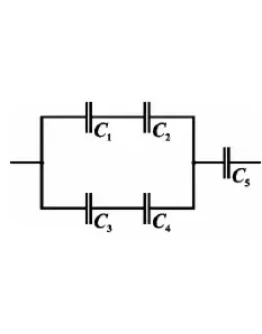 32. Определить электроемкость батареи конденсаторов (см