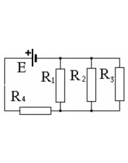 48. В данной схеме (рис.) батарея с ЭДС равной Е 100 В 48. В данной схеме (рис.) батарея с ЭДС равной Е 100 В