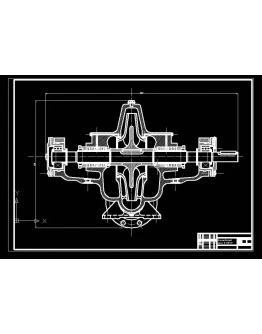 Чертеж центробежного насоса Д 200-37