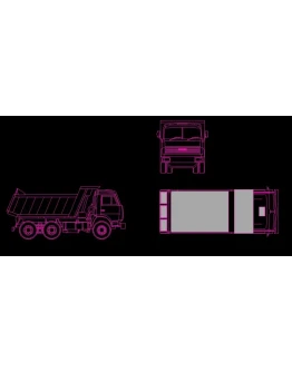 Динамический блок самосвала КАМАЗ-65115