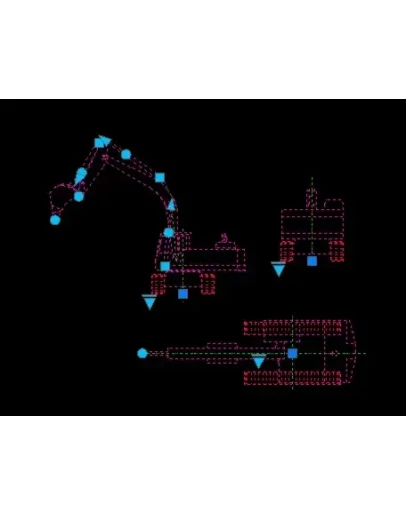 Динамический блок Экскаватора в формате DWG