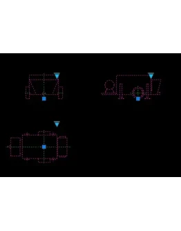 Динамический блок бетононасоса СБ-207А в формате DWG