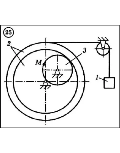 Решение задачи К2 вариант 25 (К2-25) - Диевский В.А.
