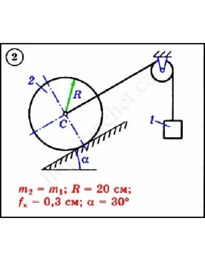 Решение задачи Д3 вариант 2 задание 1 - Диевский В.А.