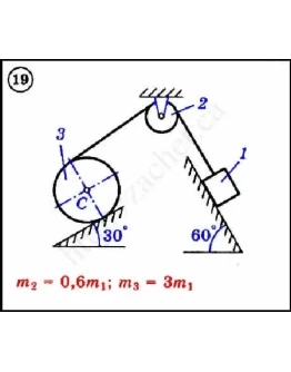 Решение задачи Д3 вариант 19 задание 1 - Диевский В.А.