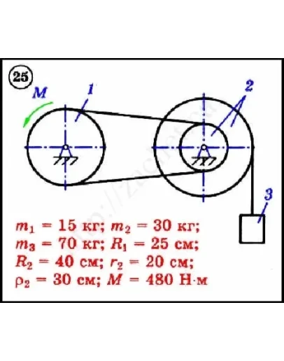 Решение задачи Д3 вариант 25 задание 1 - Диевский В.А. Решение задачи Д3 вариант 25 задание 1 - Диевский В.А.