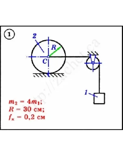 Решение задачи Д3 вариант 1 задание 2 - Диевский В.А.