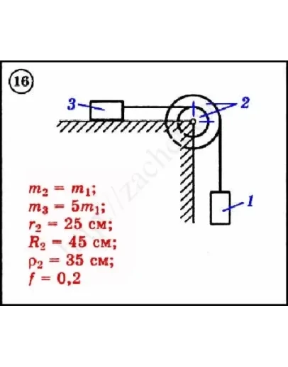 Решение задачи Д3 вариант 16 задание 2 - Диевский В.А.