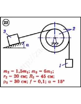 Решение задачи Д3 вариант 23 задание 2 - Диевский В.А. Решение задачи Д3 вариант 23 задание 2 - Диевский В.А.