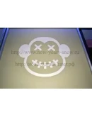 Трафарет рожицы обезьяны (символ 2016 года)