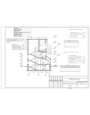 Двухэтажный коттедж с подвалом, жилым чердаком (DWG)