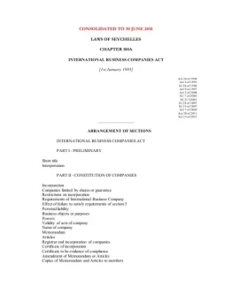 Сейшелы. Международные Деловые Компании