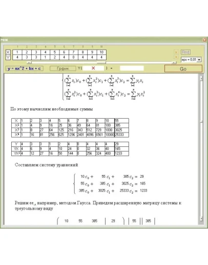 Метод наименьших квадратов